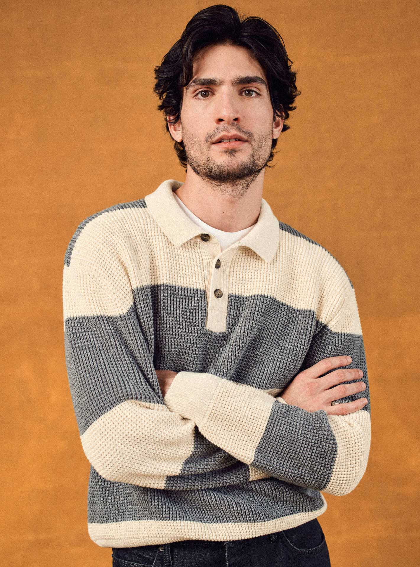 Pull Grant Grey/Ecru