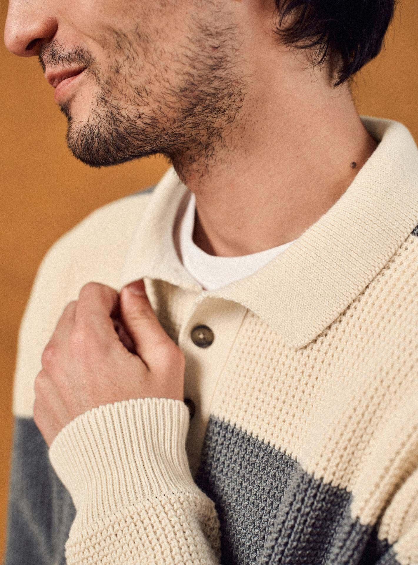 Pull Grant Grey/Ecru