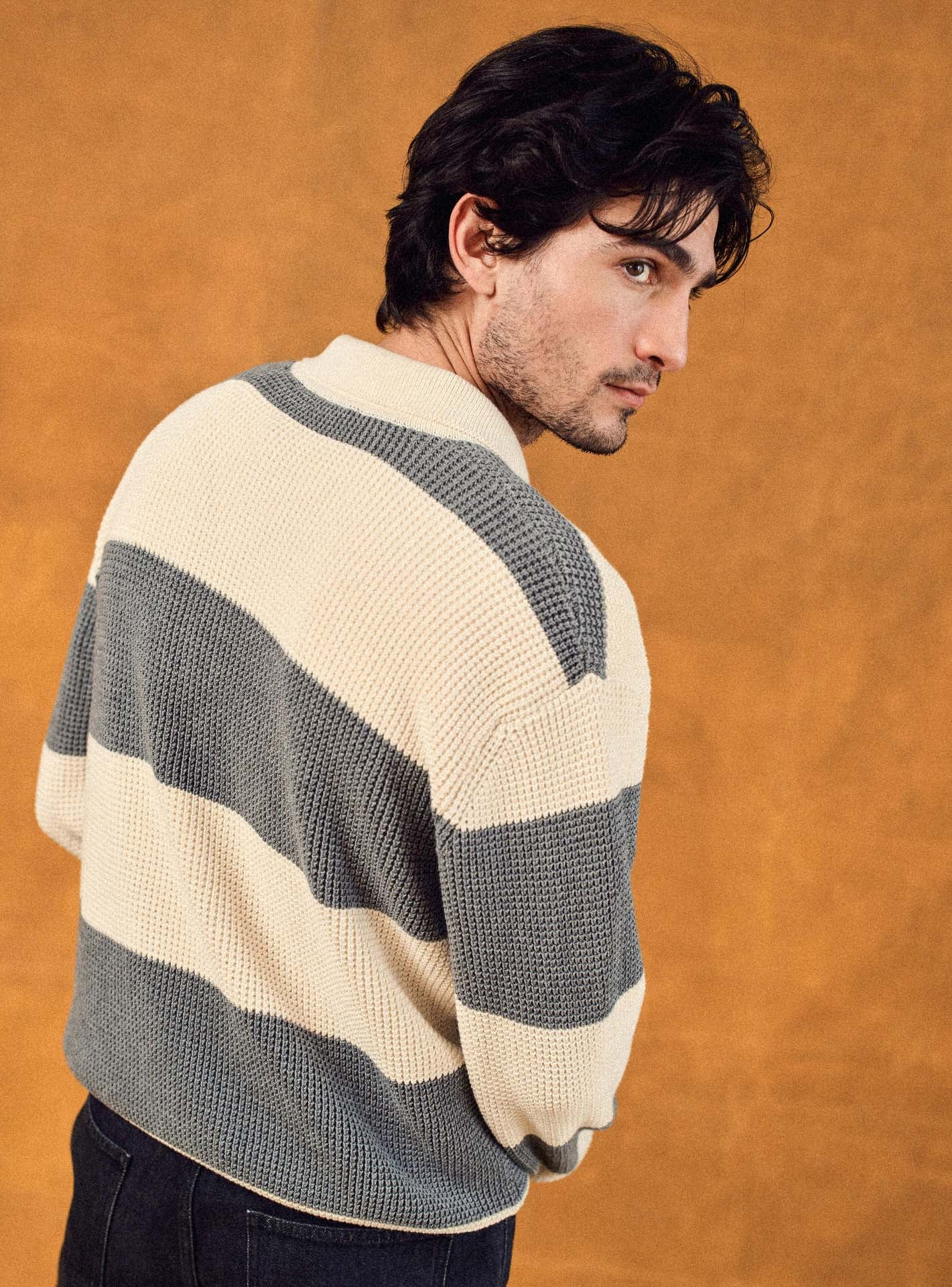 Pull Grant Grey/Ecru-5