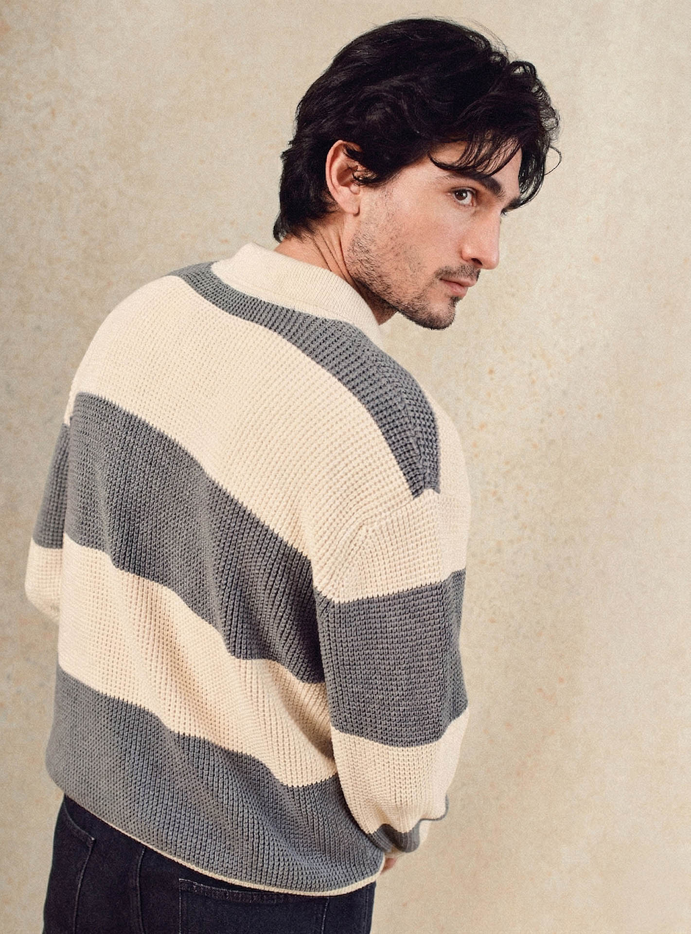 Pull Grant Grey/Ecru-4