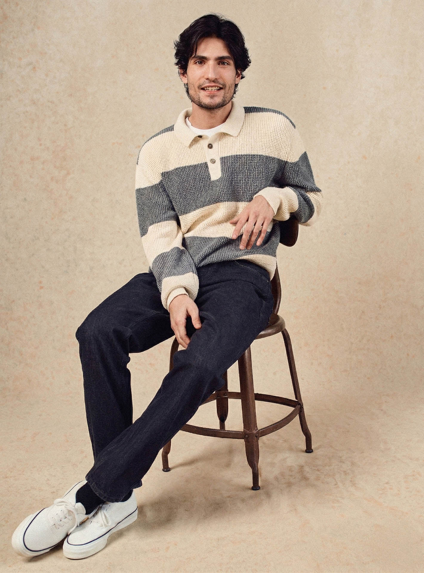Pull Grant Grey/Ecru-5