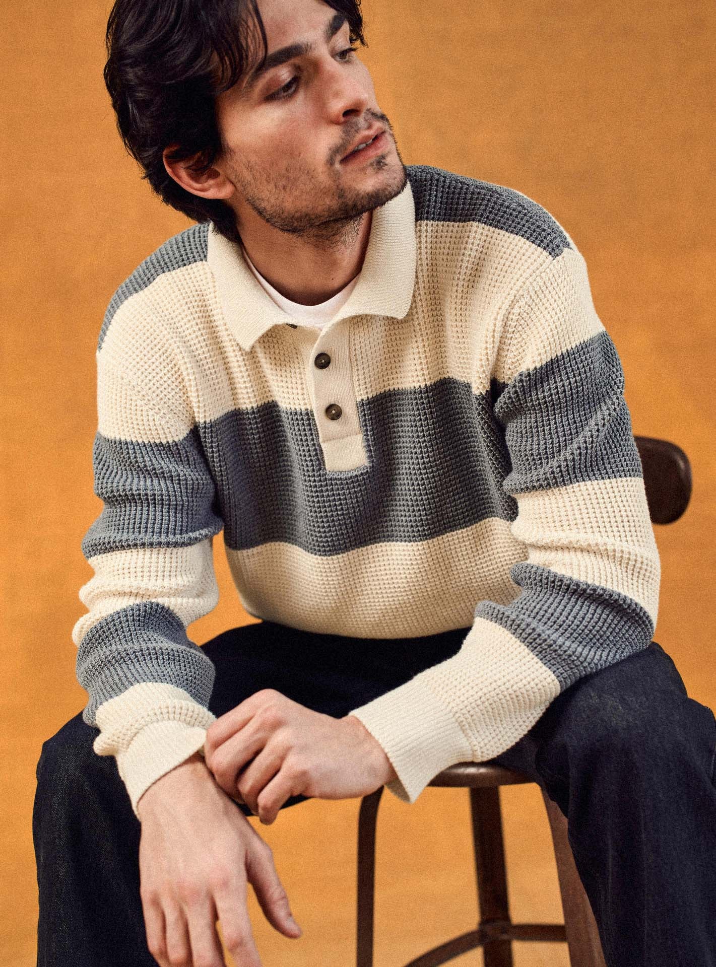 Pull Grant Grey/Ecru