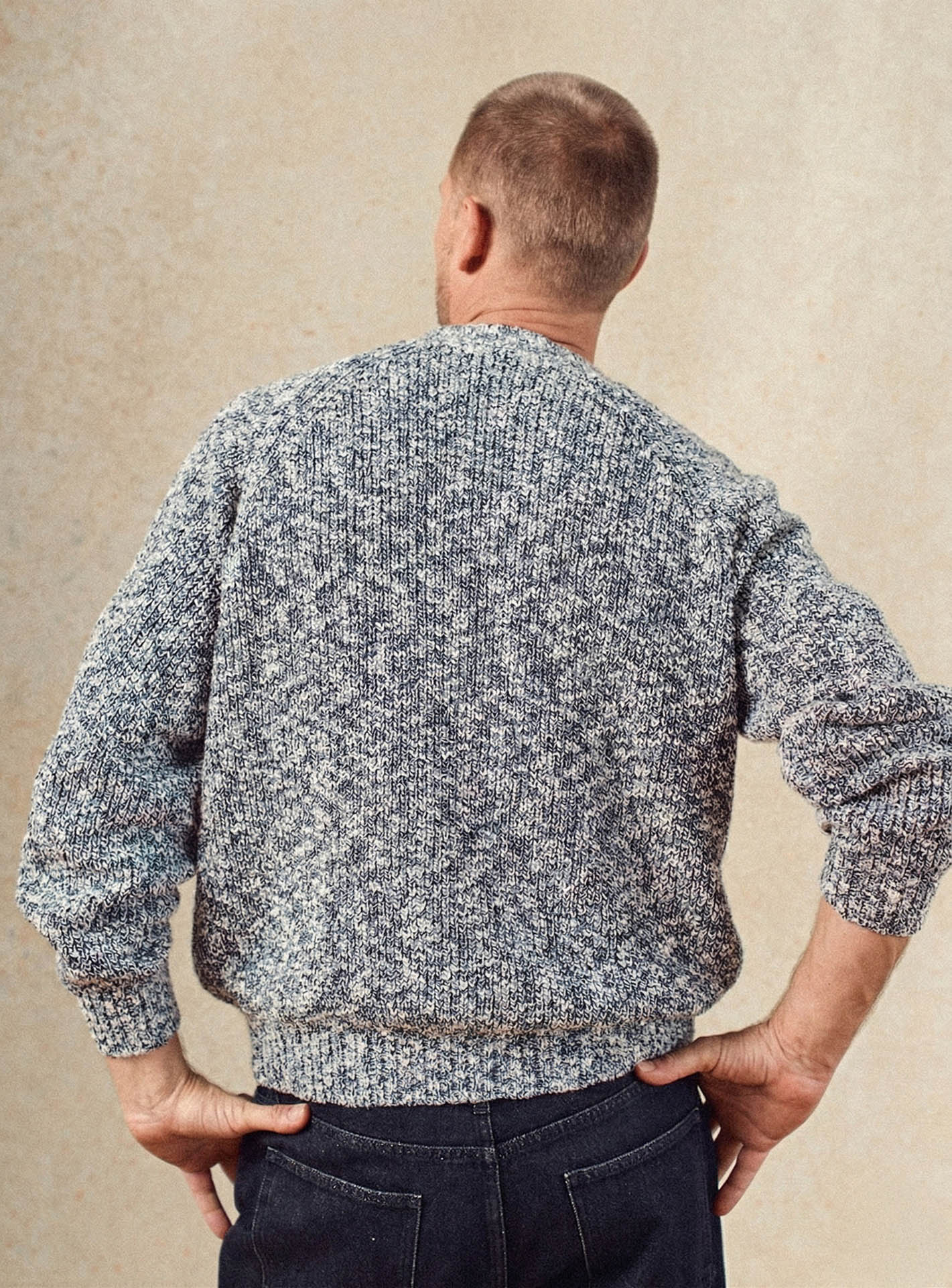 Berne Navy/Off-white Sweater-4