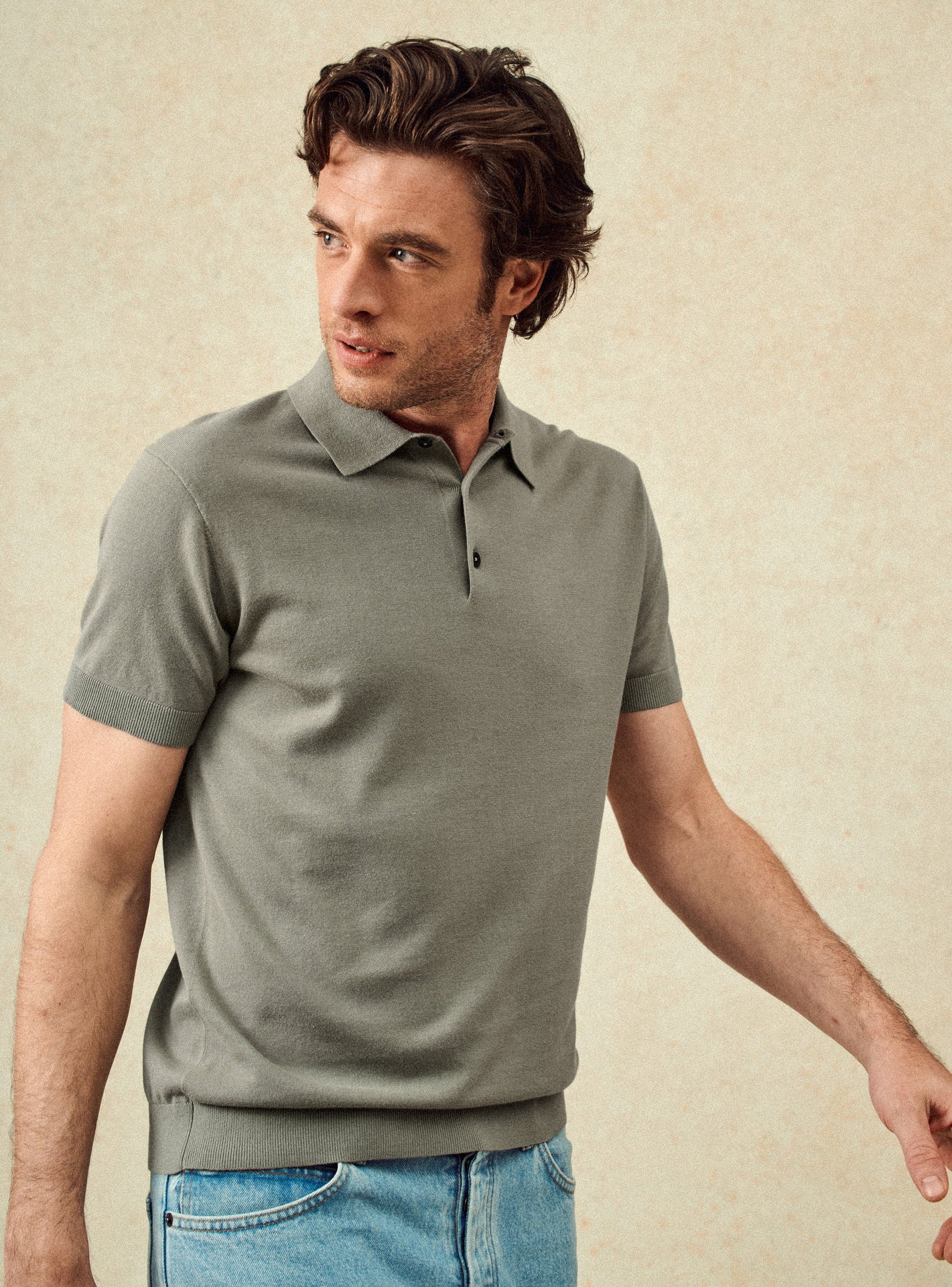 Polo en coton Balibaris - Anton Bitume - Plan taille