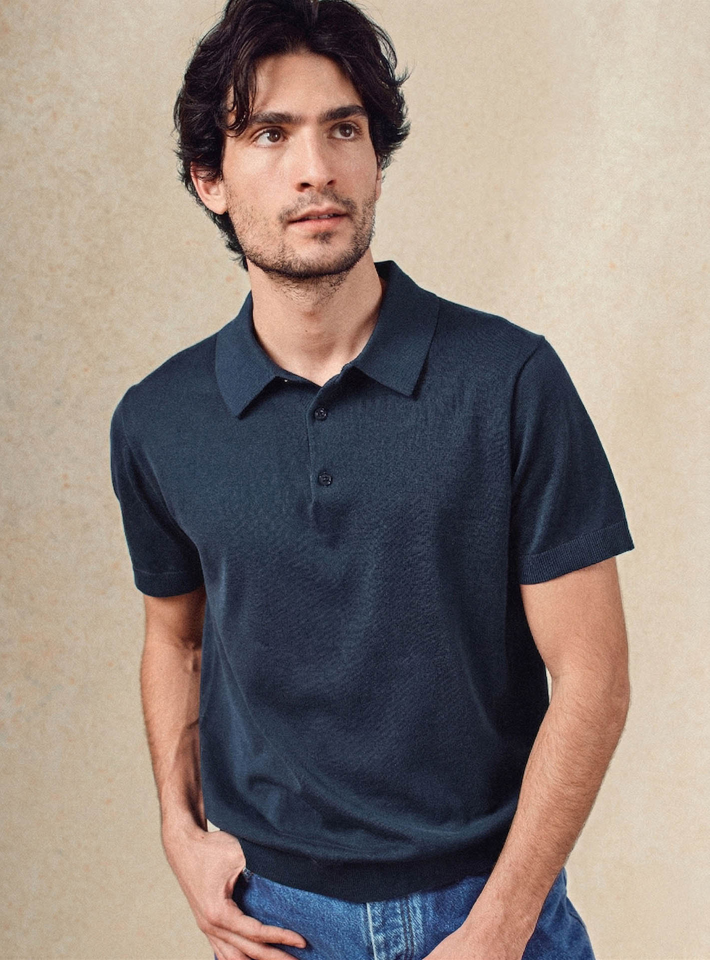 Polo en coton Balibaris - Anton Océan - Plan taille