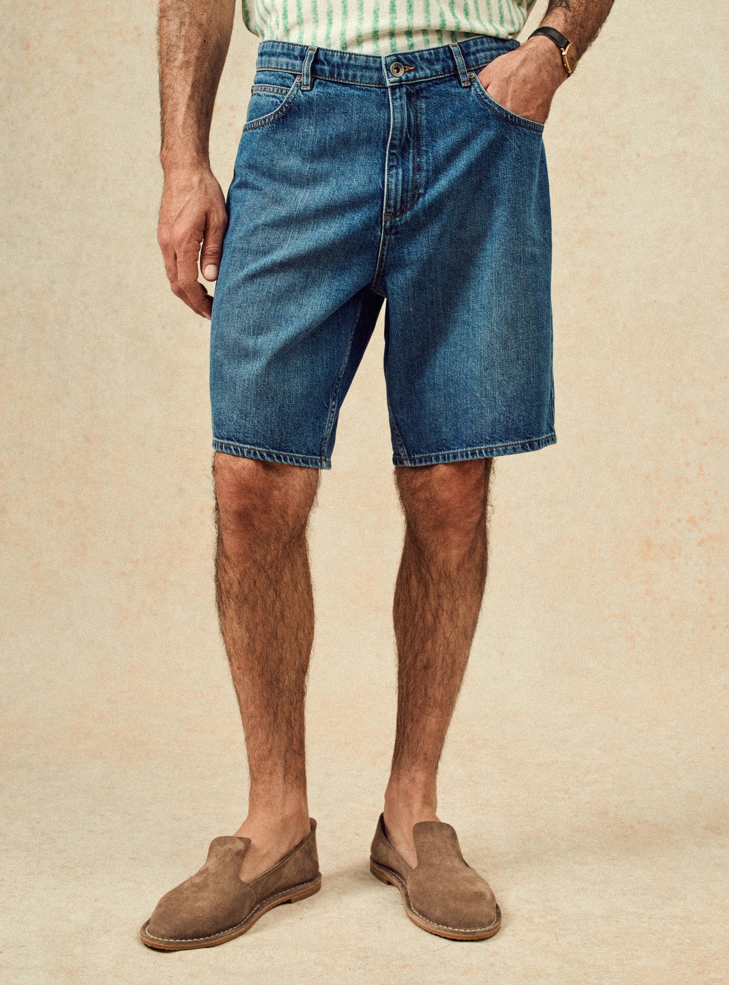 Short en coton Balibaris - Pio Double Stone - Plan taille