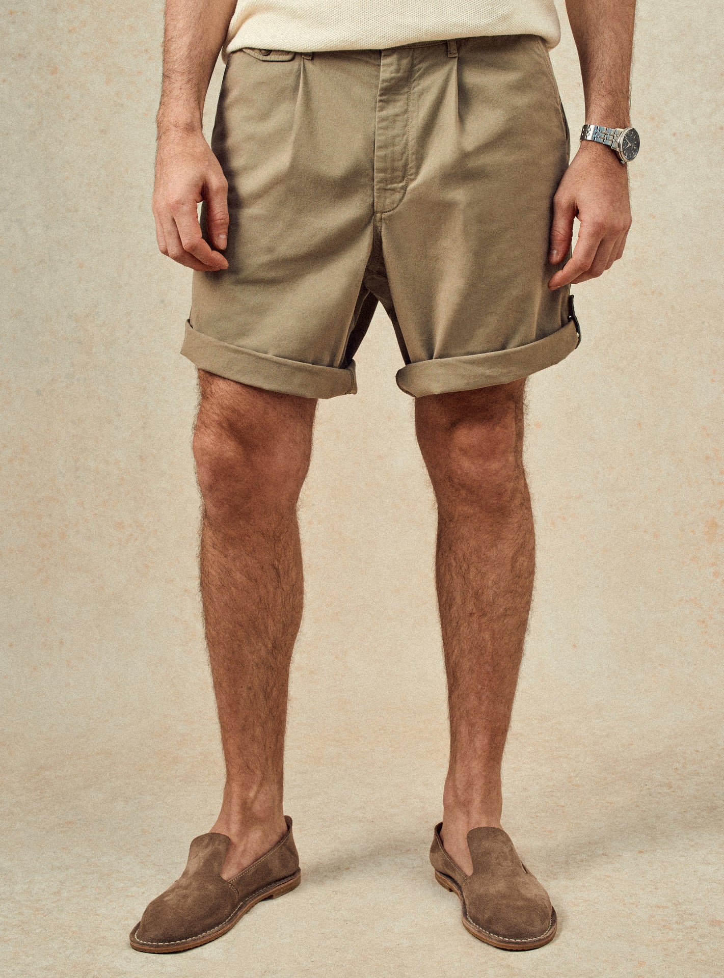 Short en coton Balibaris - Noé Bitume - Plan taille