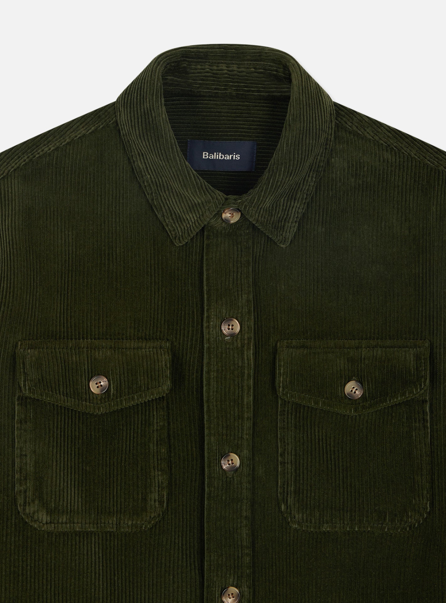 Surchemise en velours Parker Ever Green-2