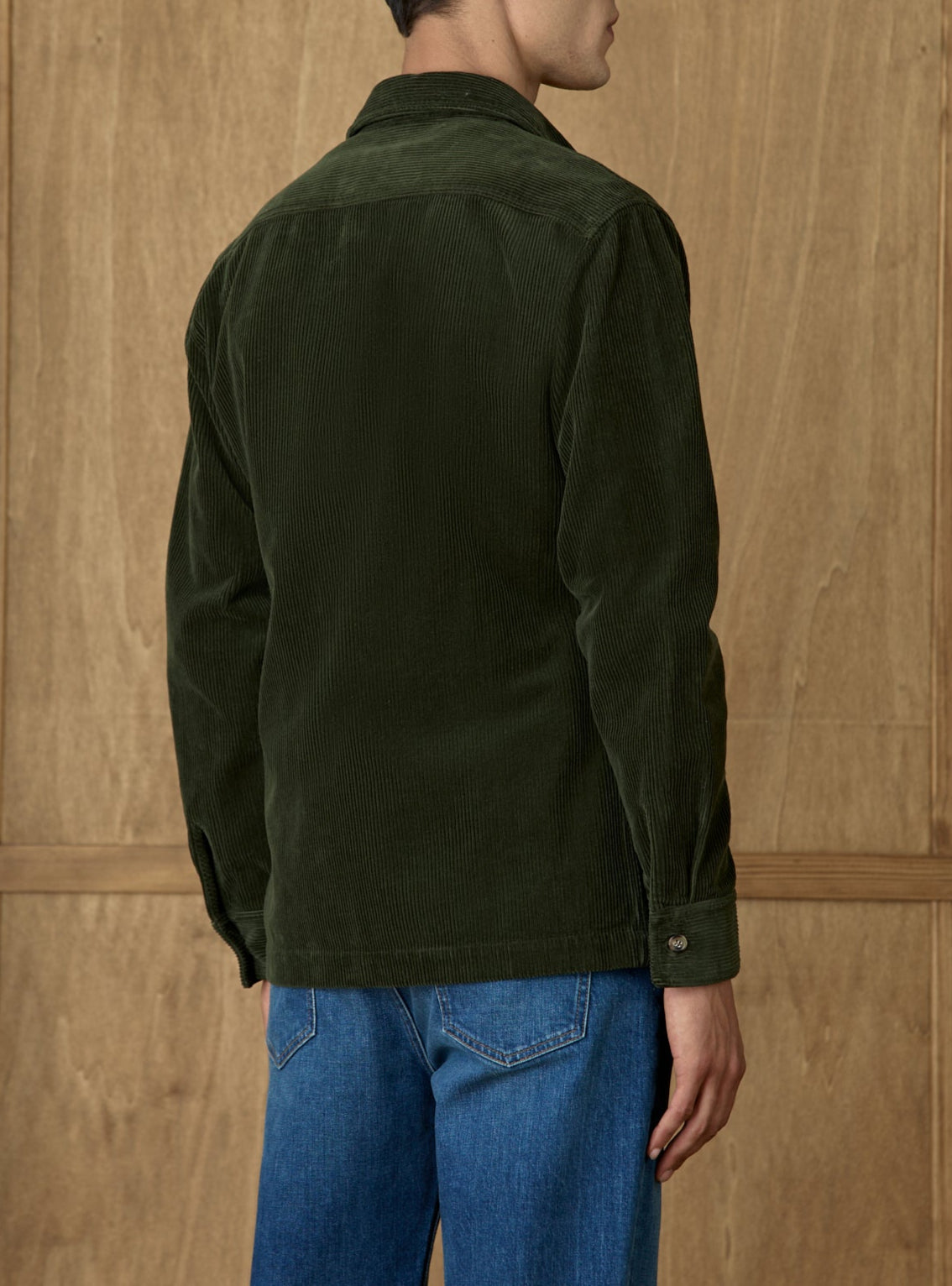 Surchemise en velours Parker Ever Green-6