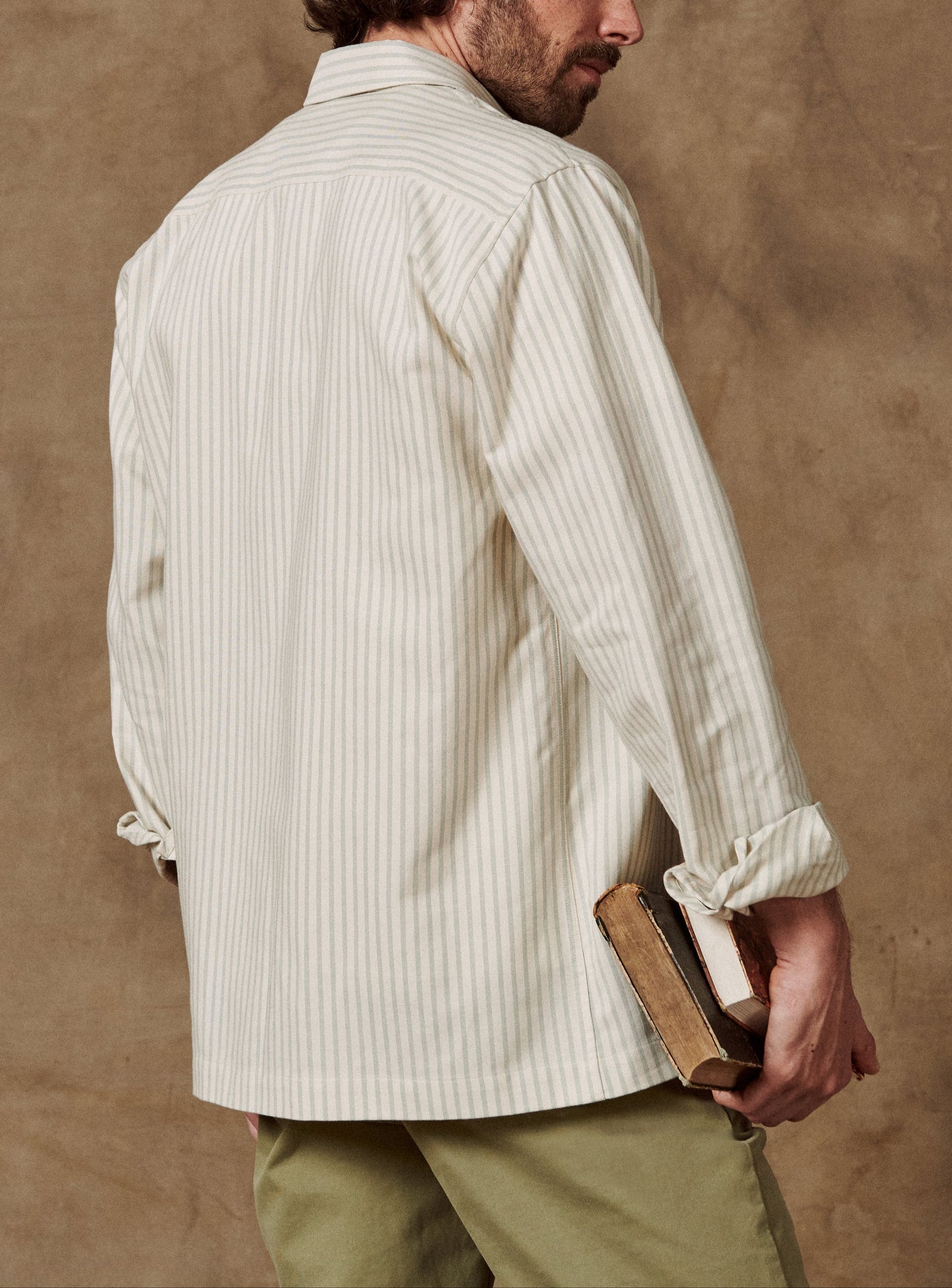 John Striped Almond Overshirt