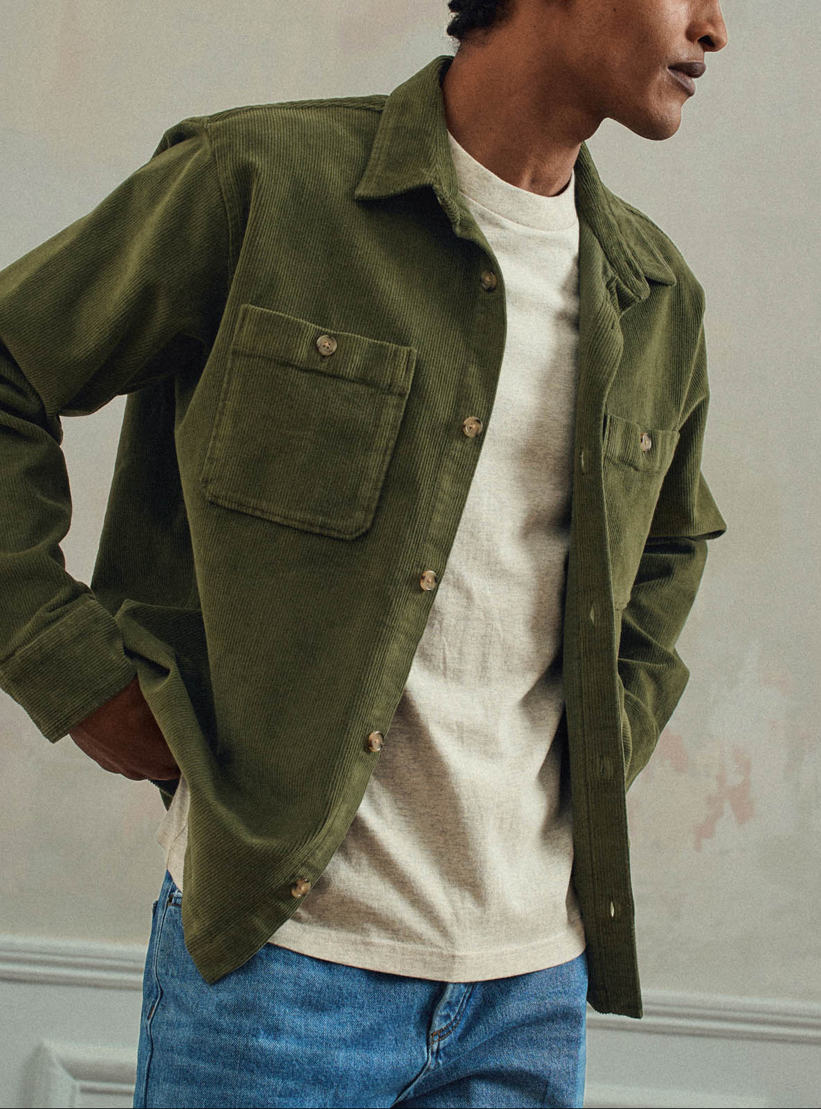 Chelsea Khaki Overshirt-1