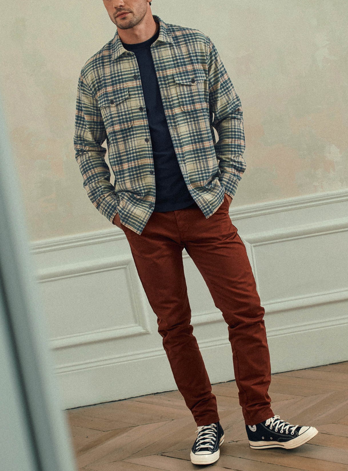 Surchemise Parker Bouteille/Ecru