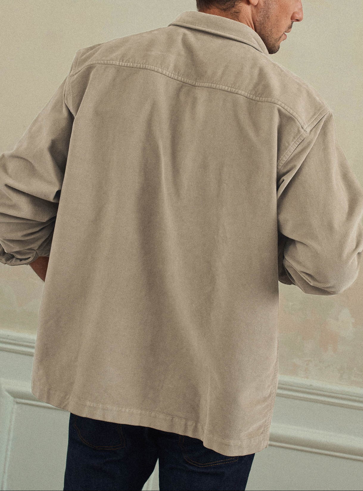Beige Chelsea Overshirt-2