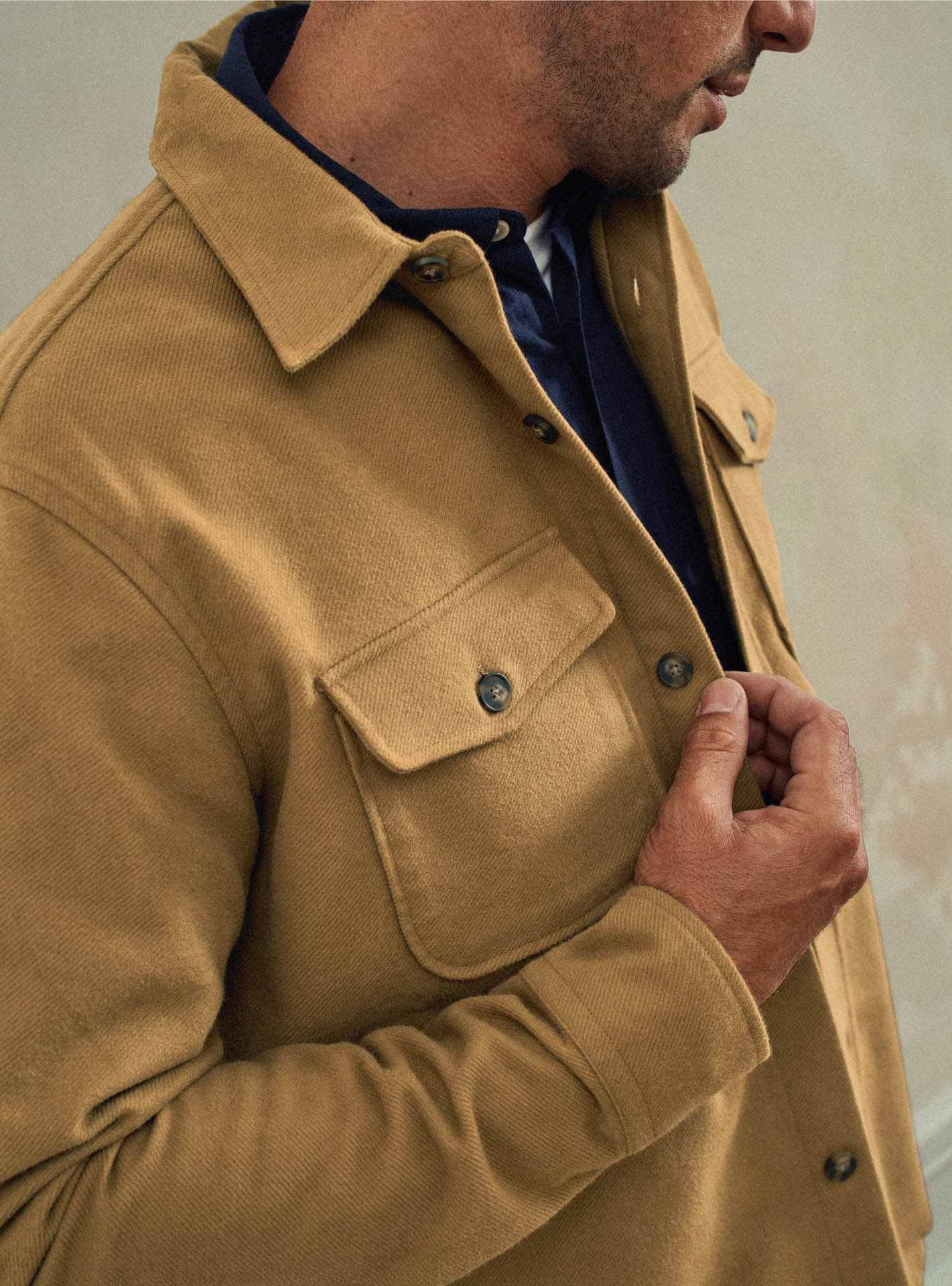 Surchemise Parker Camel-3