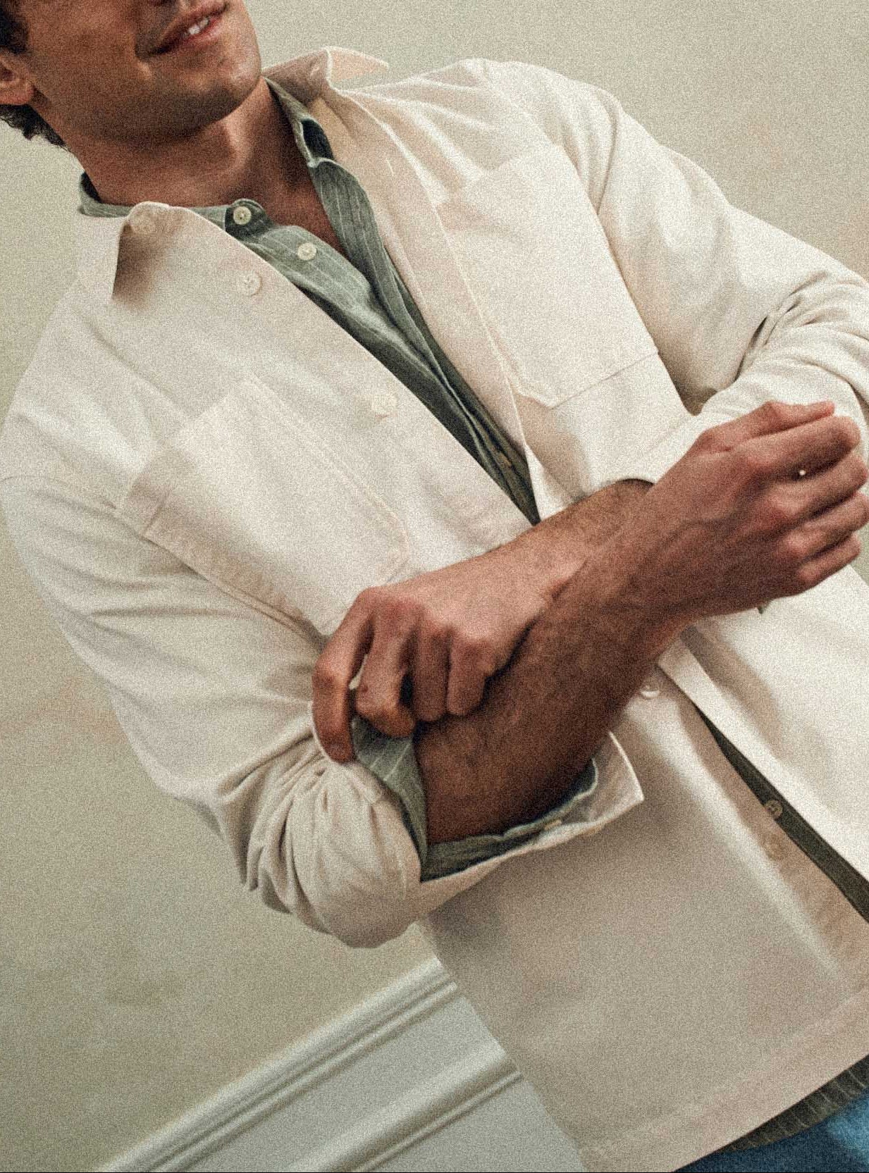 Surchemise John Off White-1