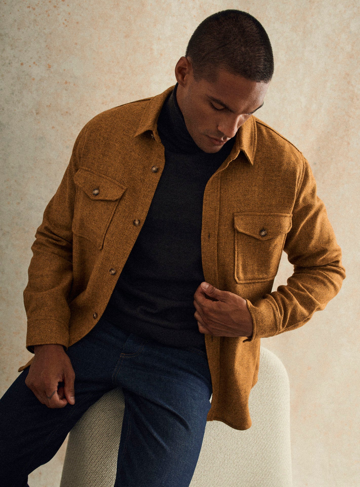 Parker Mustard Overshirt-1