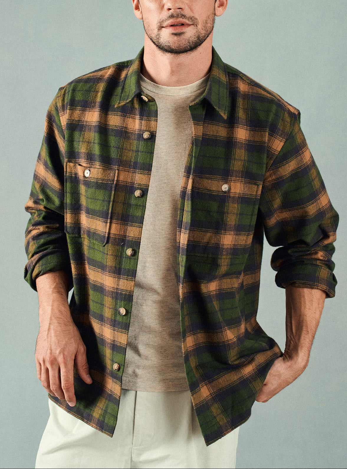 Surchemise Chelsea Nuts/Khaki-1