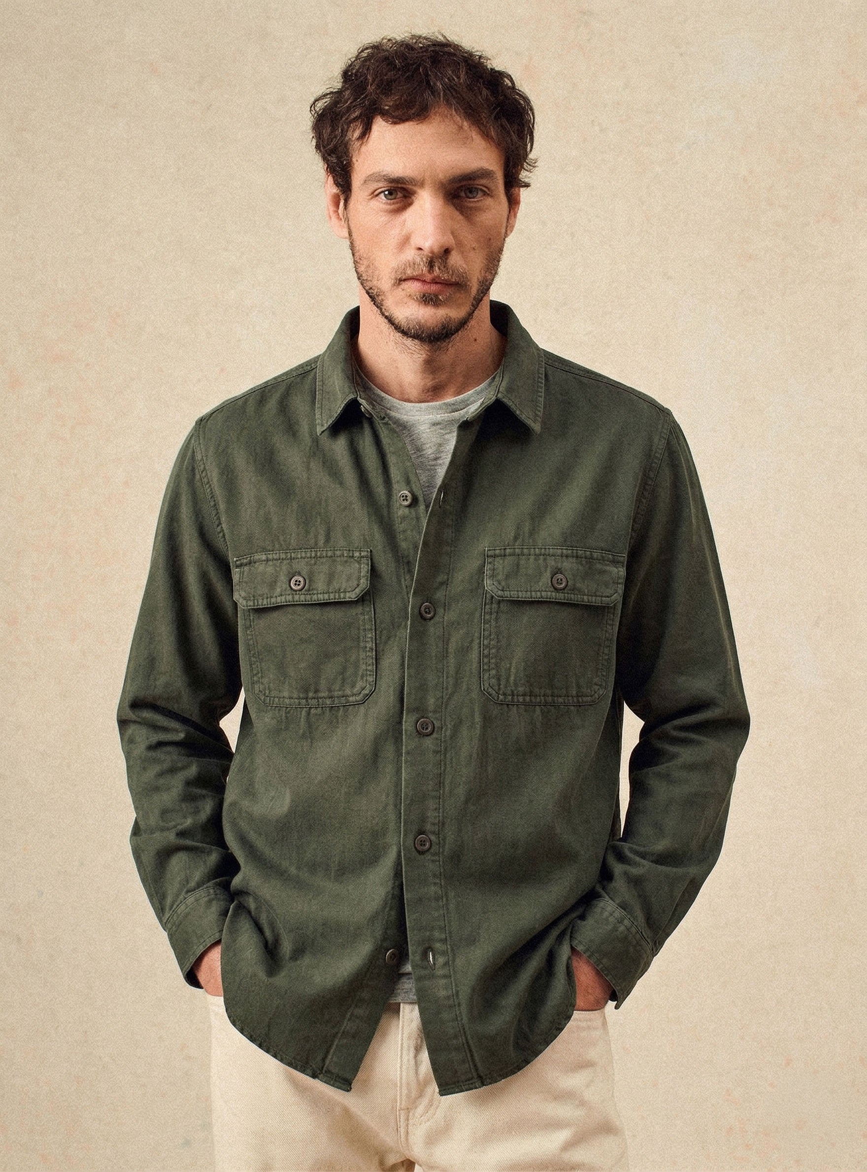 Sean Avocado Overshirt-1