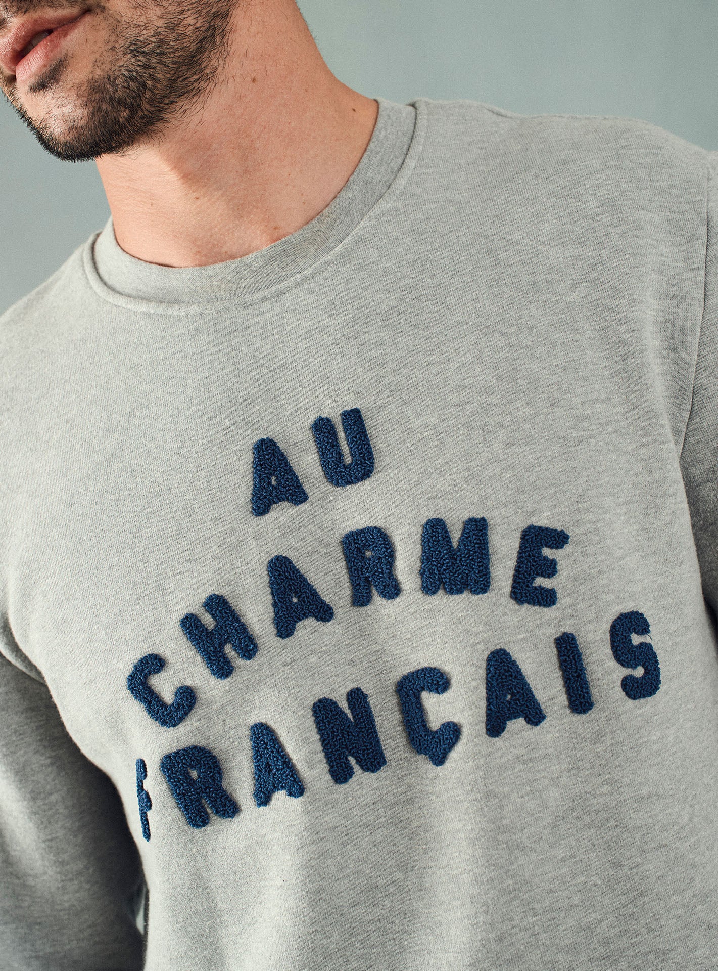 Sweat Legend Gris et Bleu Naval-2