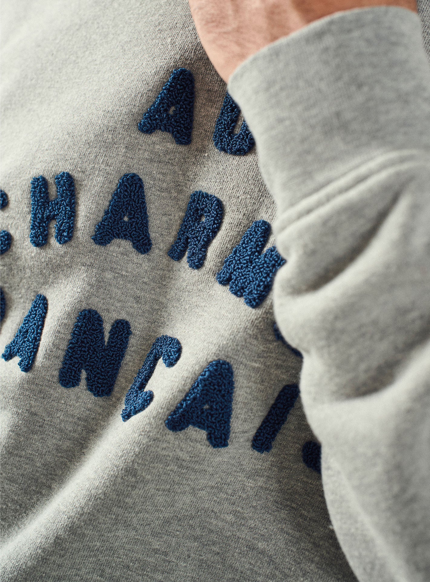 Sweat Legend Gris et Bleu Naval-3