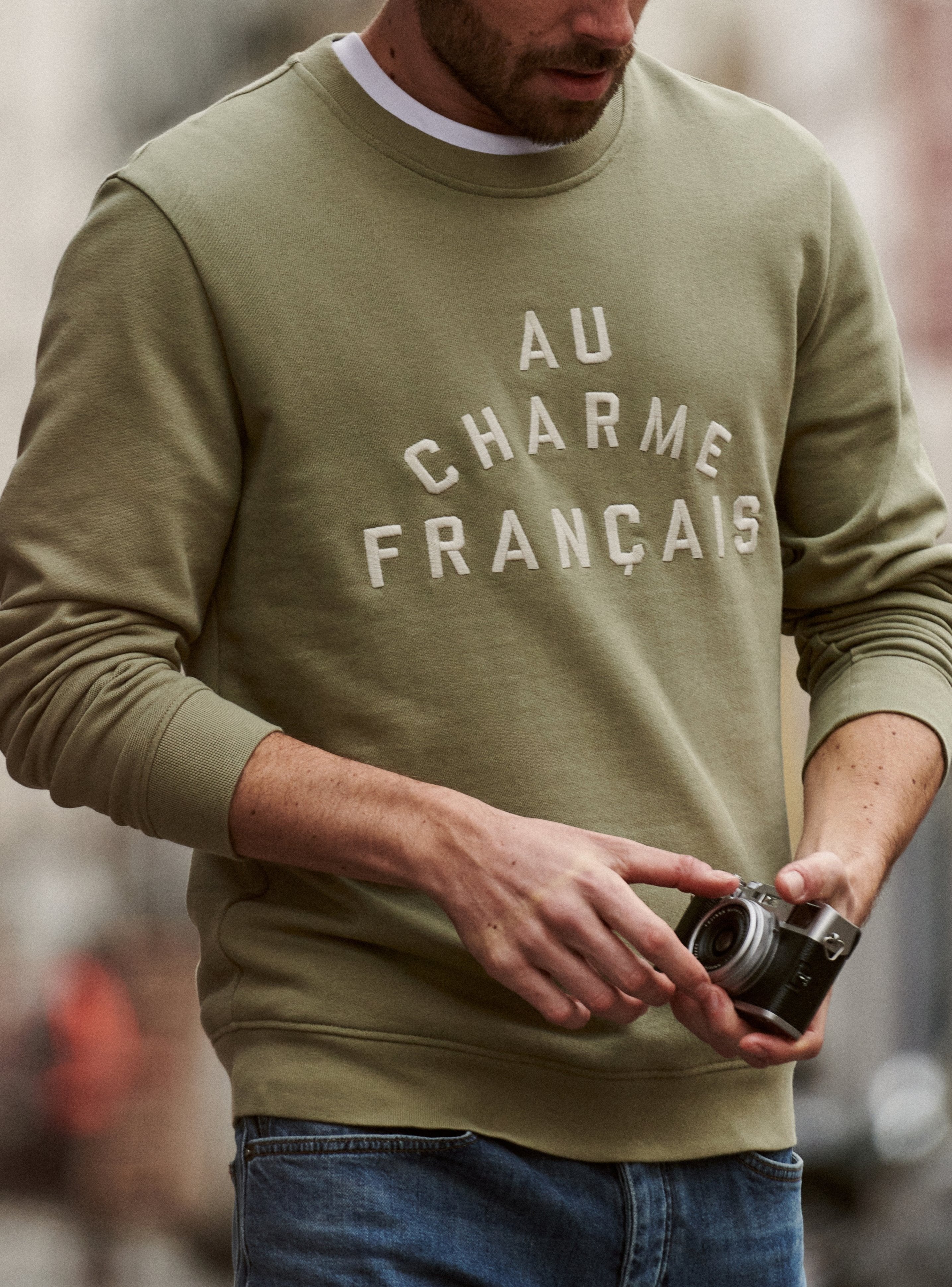 Sweat Legend Amande Ecru-1