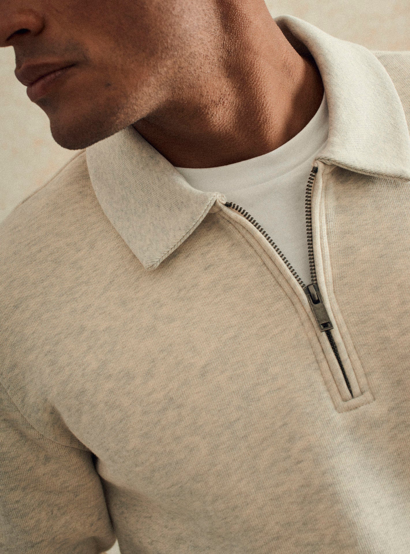 Edgar Mixed Beige Sweatshirt