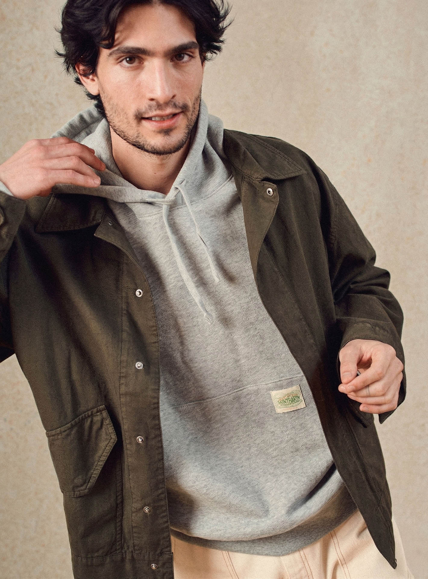 Sweat Hood Gris/Hills-5