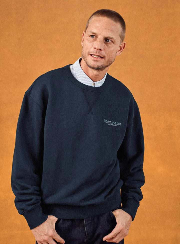 Jean Navy Sweatshirt