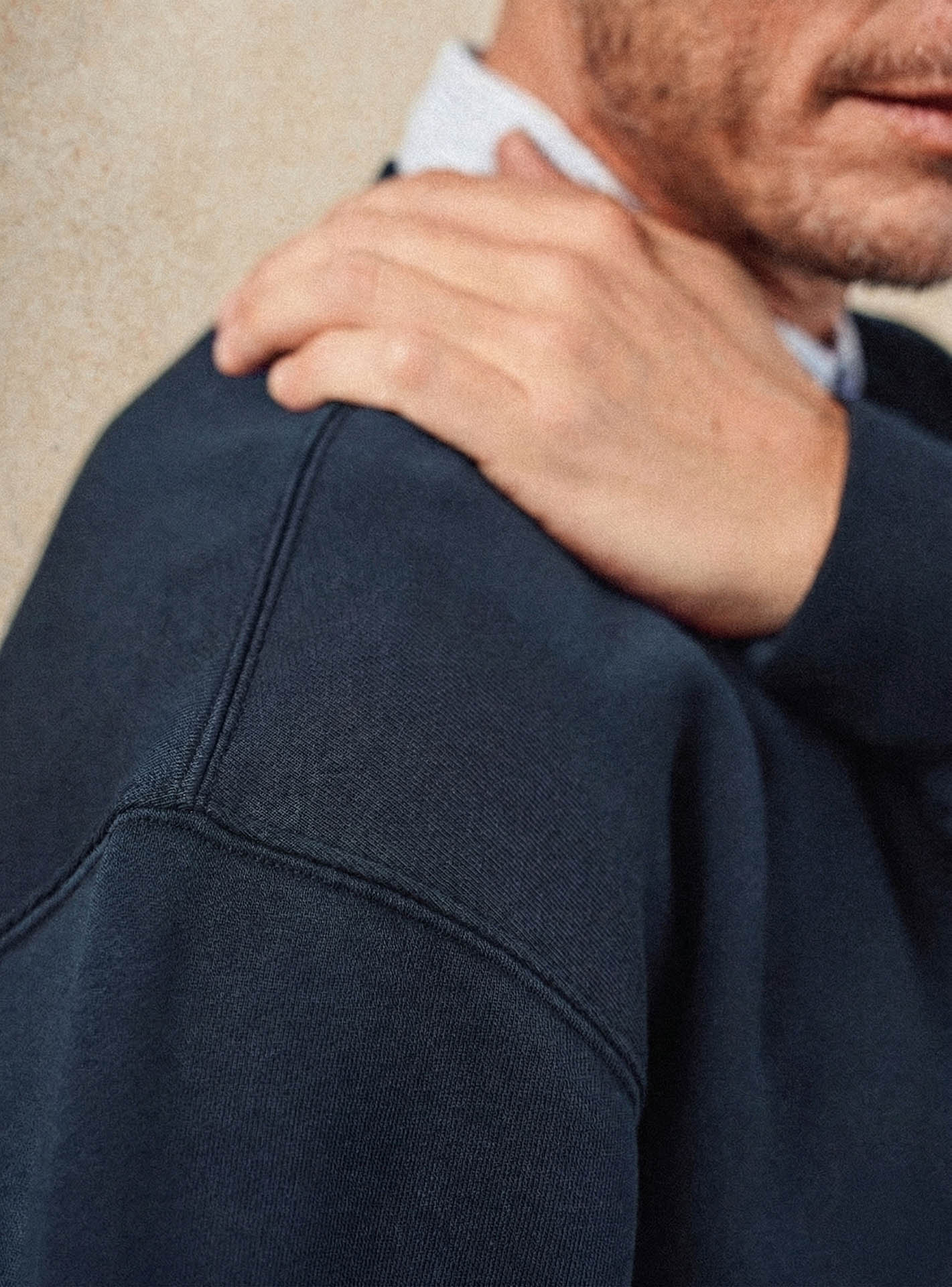 Jean Navy Sweatshirt-3