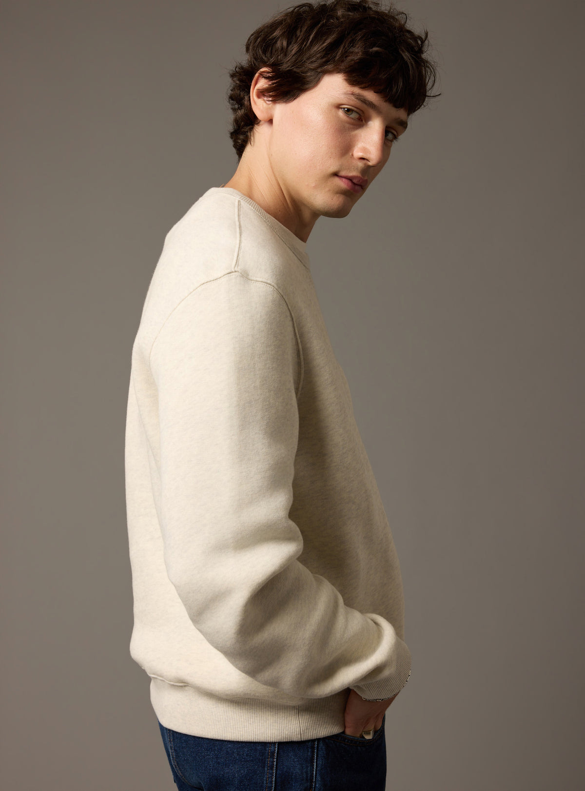 Eden Mixed Beige Sweatshirt-4