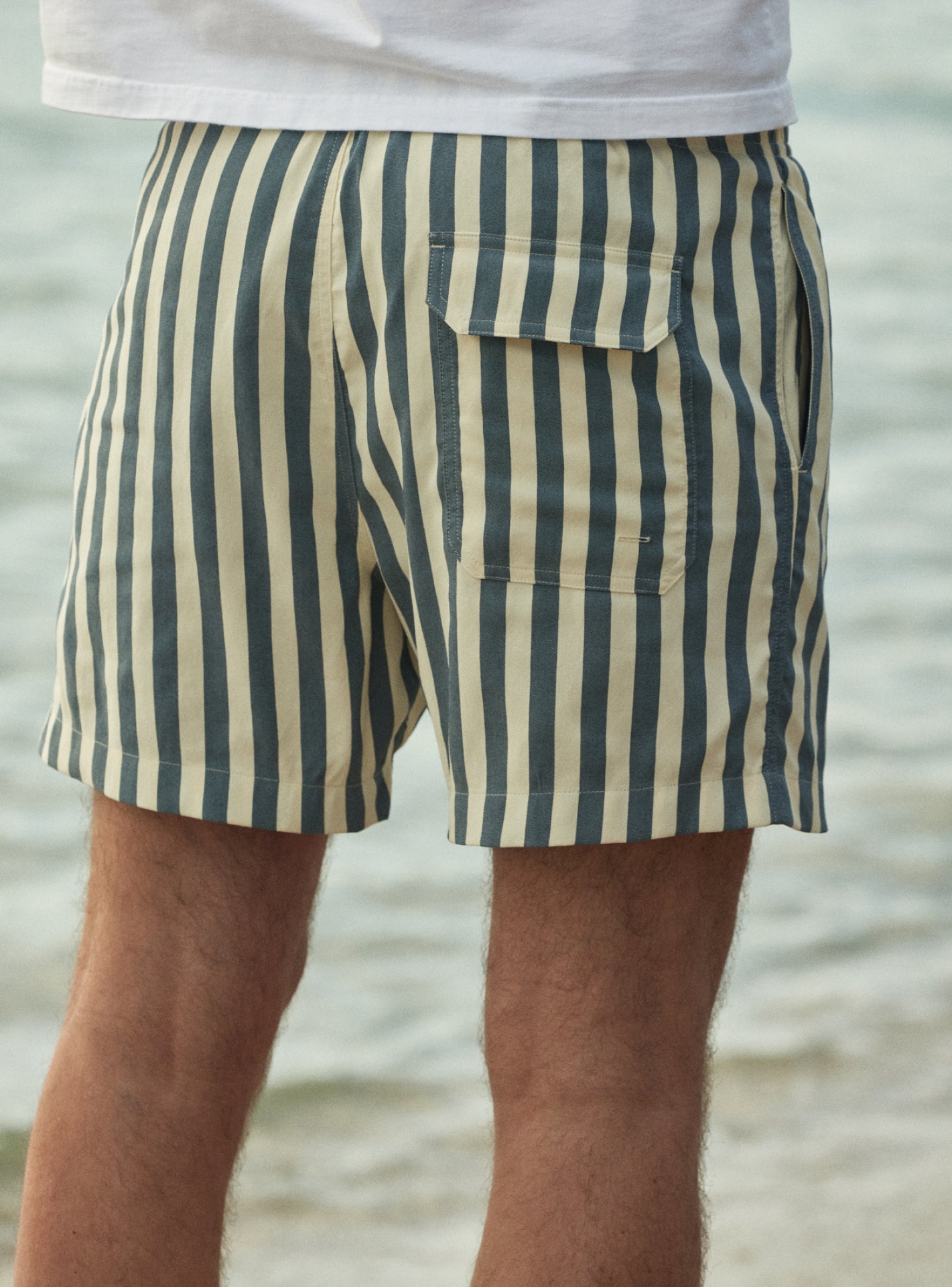 Nery Celeste Striped Swim Short-9