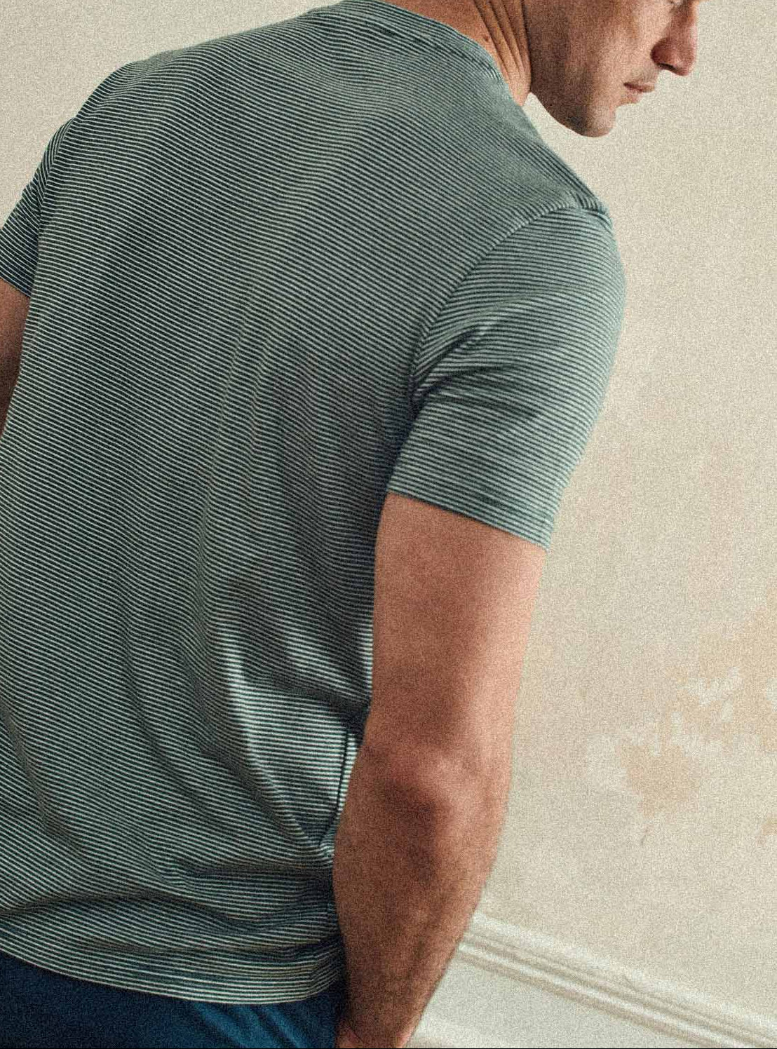 T-Shirt Casey Rayé Amazone