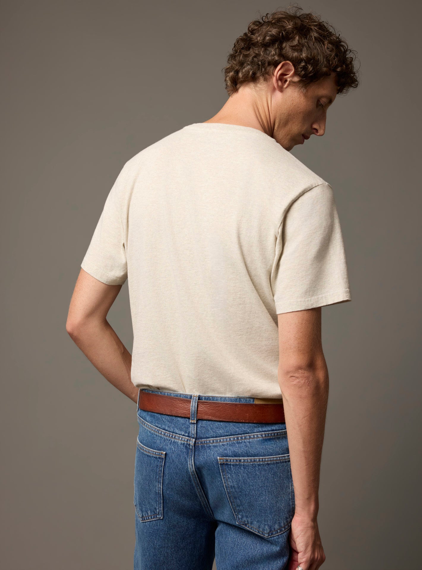 T-Shirt Tim Mixed Beige-3