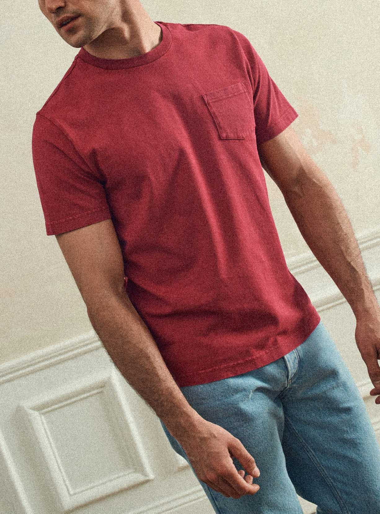 T-shirt Mitch Carmin-1