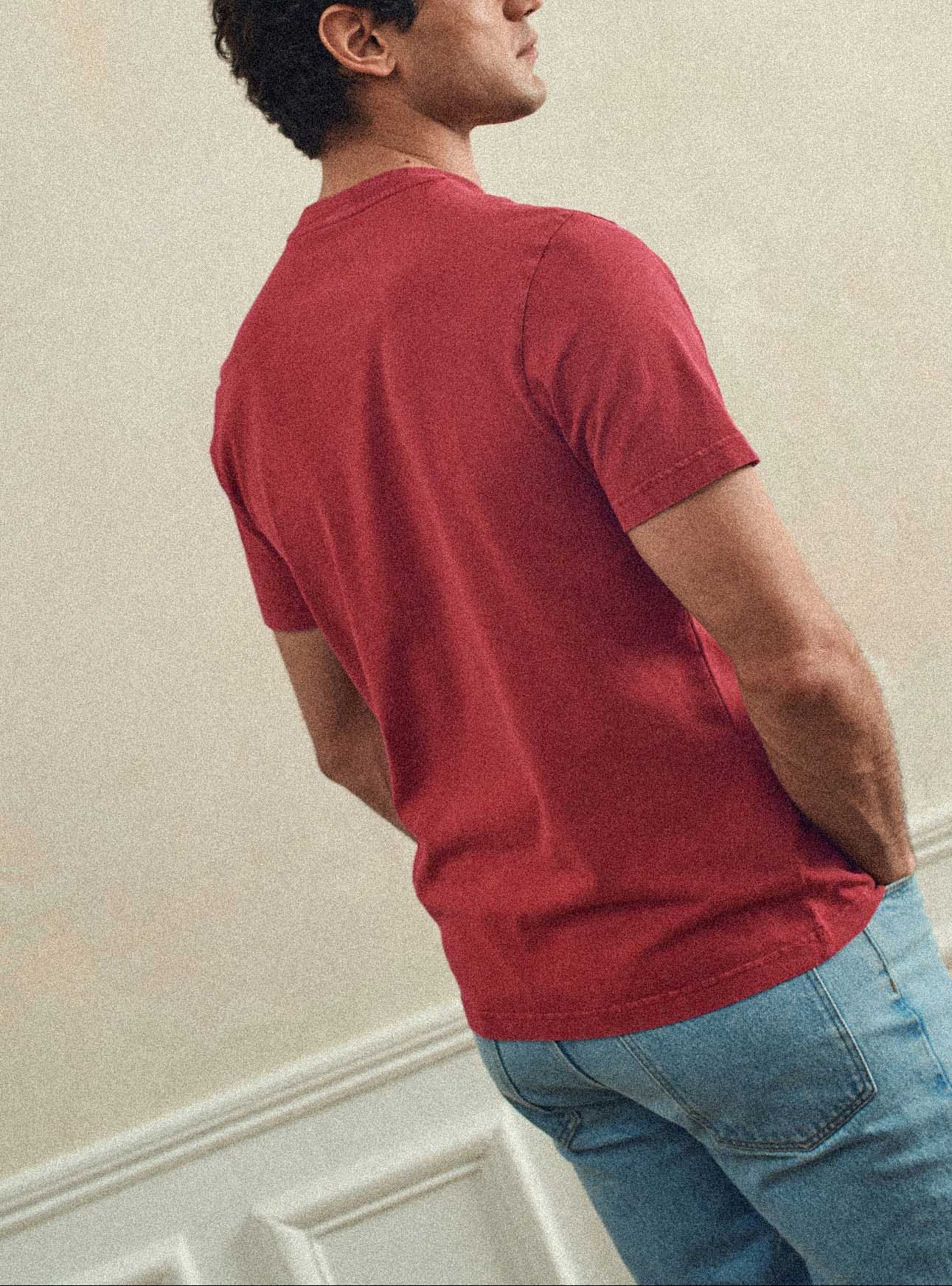 T-shirt Mitch Carmin-3