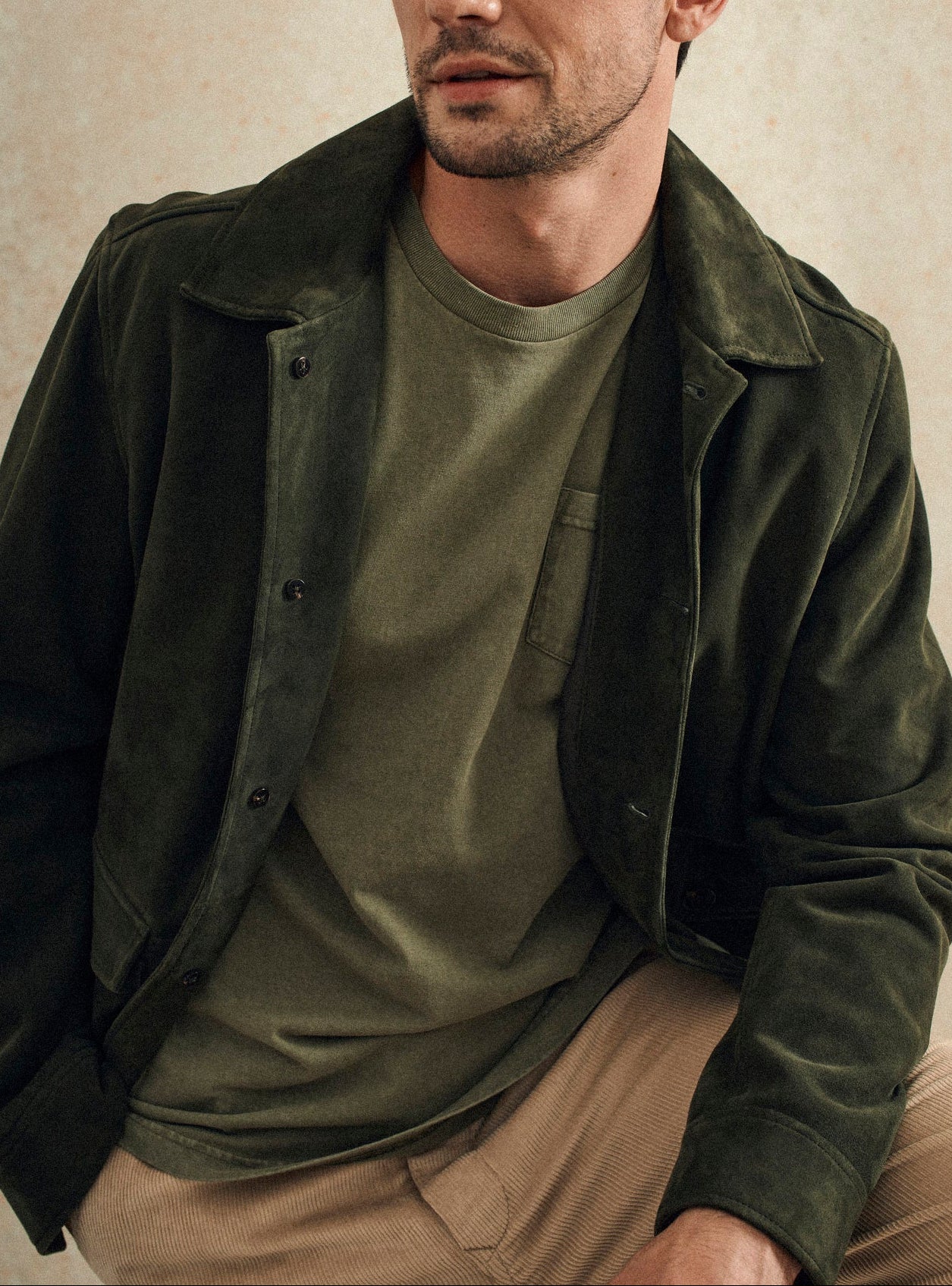 Mitch Khaki T-shirt-5