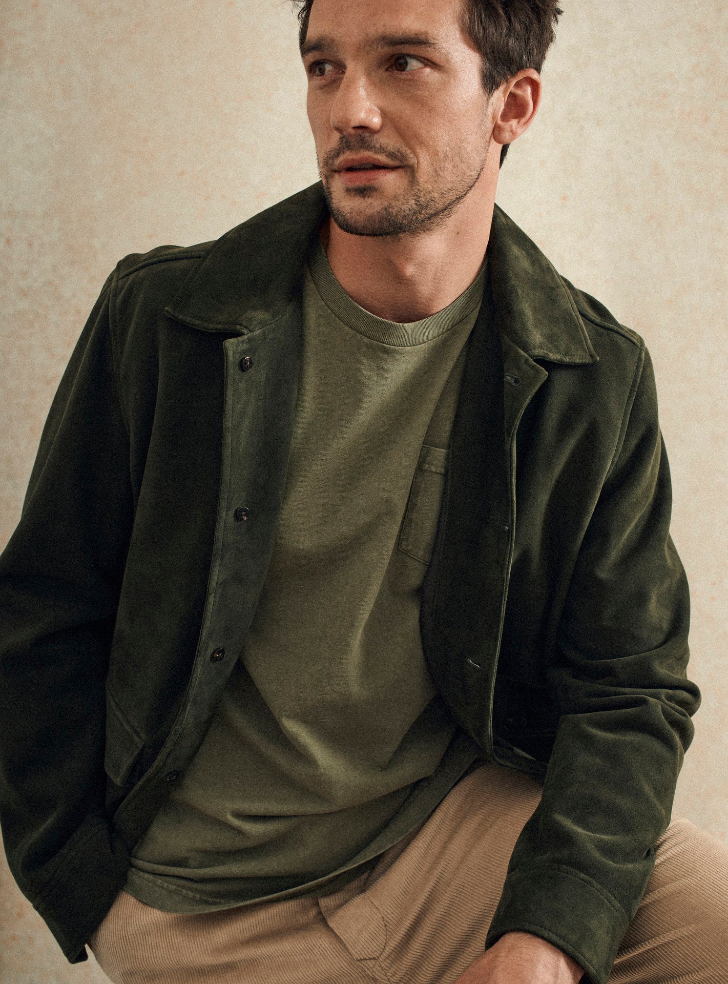 T-shirt Mitch Khaki-5