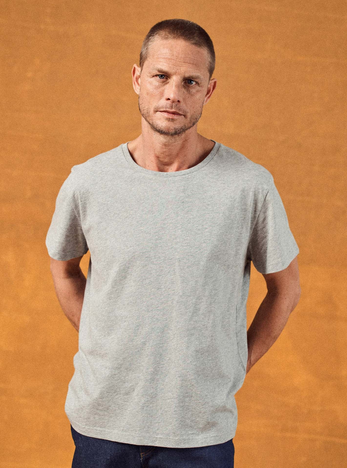 T-shirt Orson Mixed Grey-1