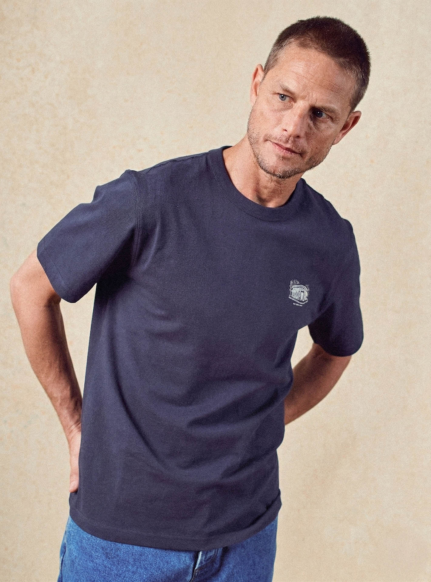 Alfredo Navy T-shirt-3