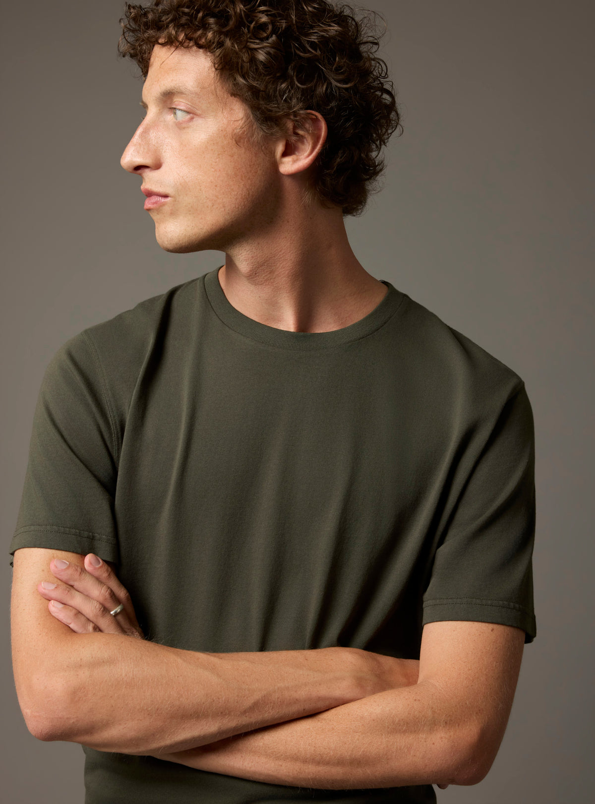 Tim Dark Khaki T-shirt -5