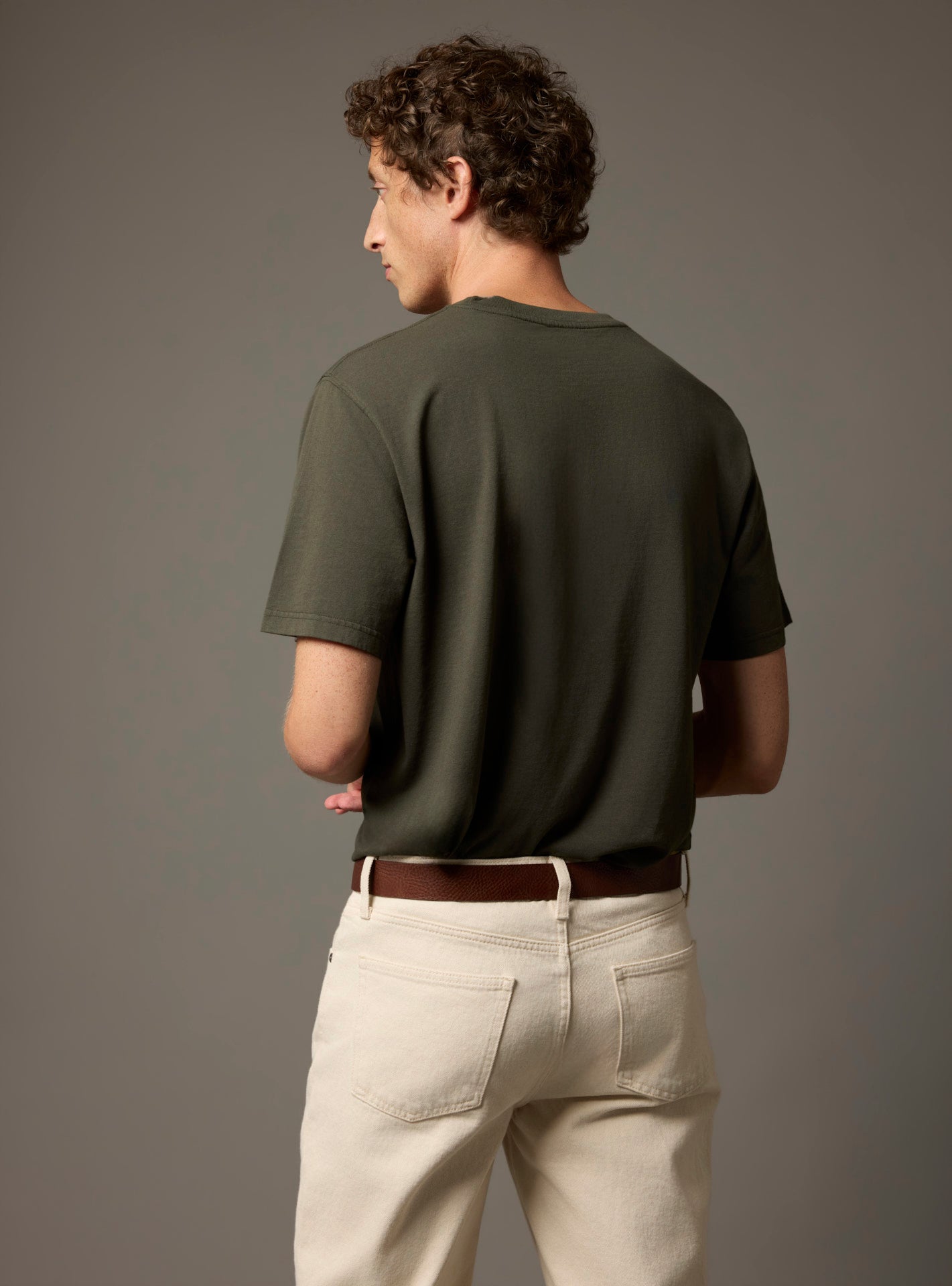 T-shirt Tim Dark Khaki