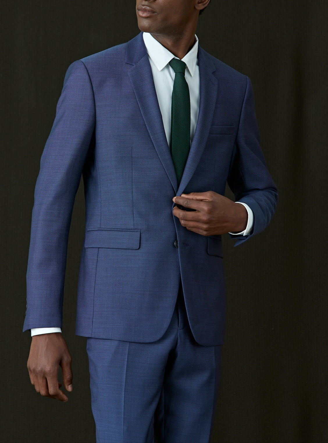 Veste de Costume Caviar Blue Melanged