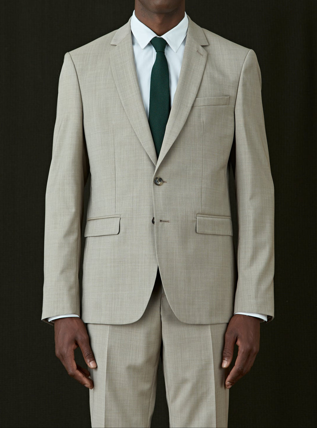 Veste de Costume Gekko Beige Melange-3