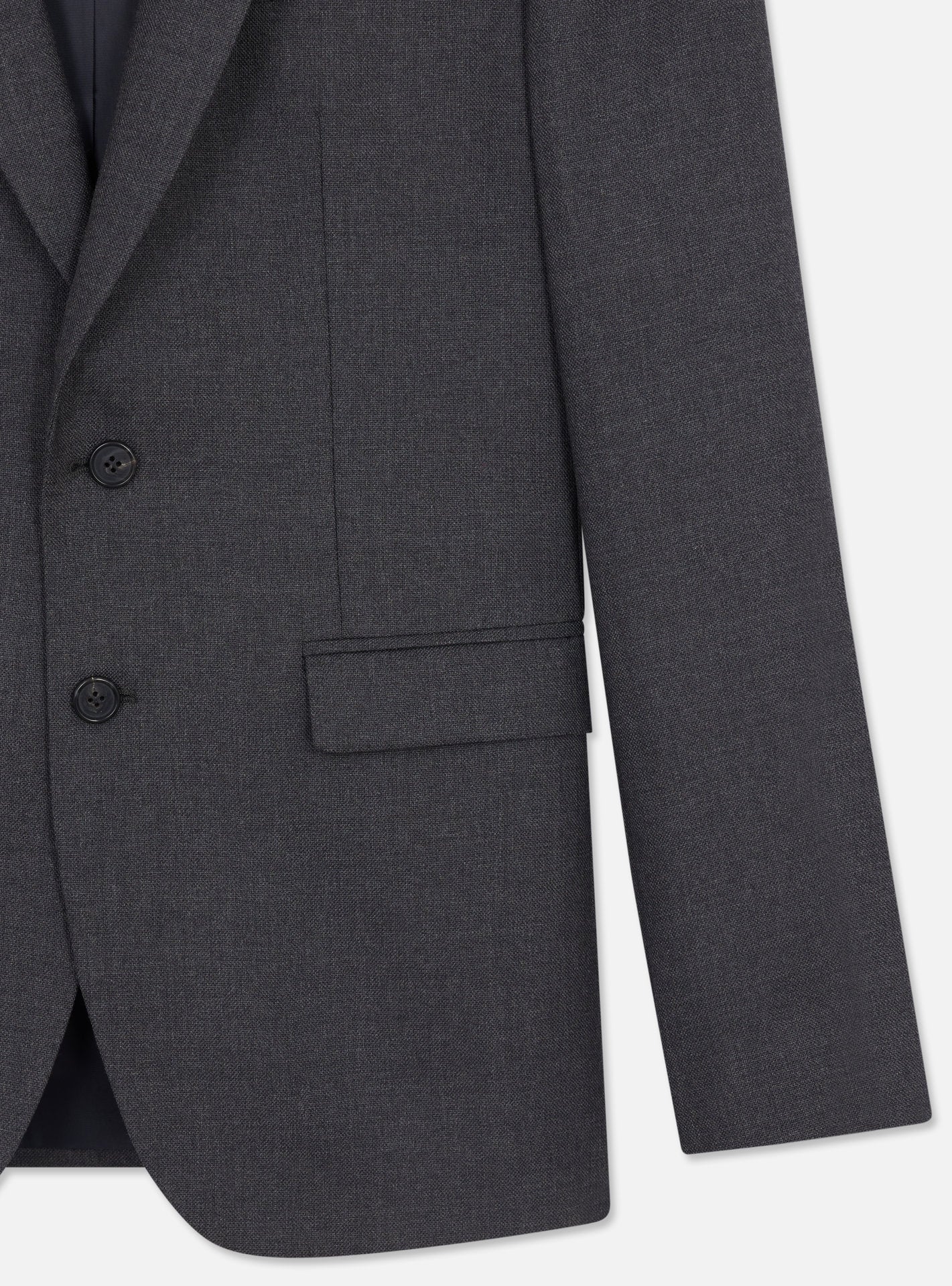 Veste de Costume en laine Anthracite Chiné-6