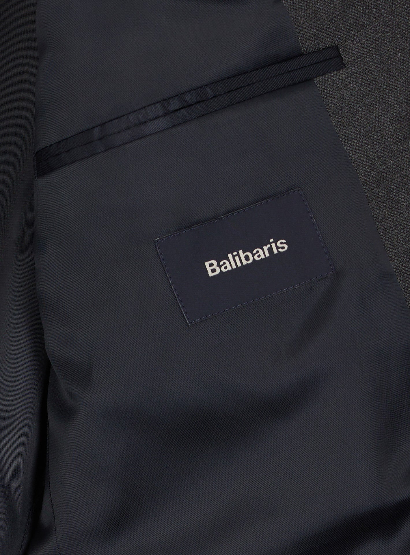 Veste de Costume en laine Anthracite Chiné