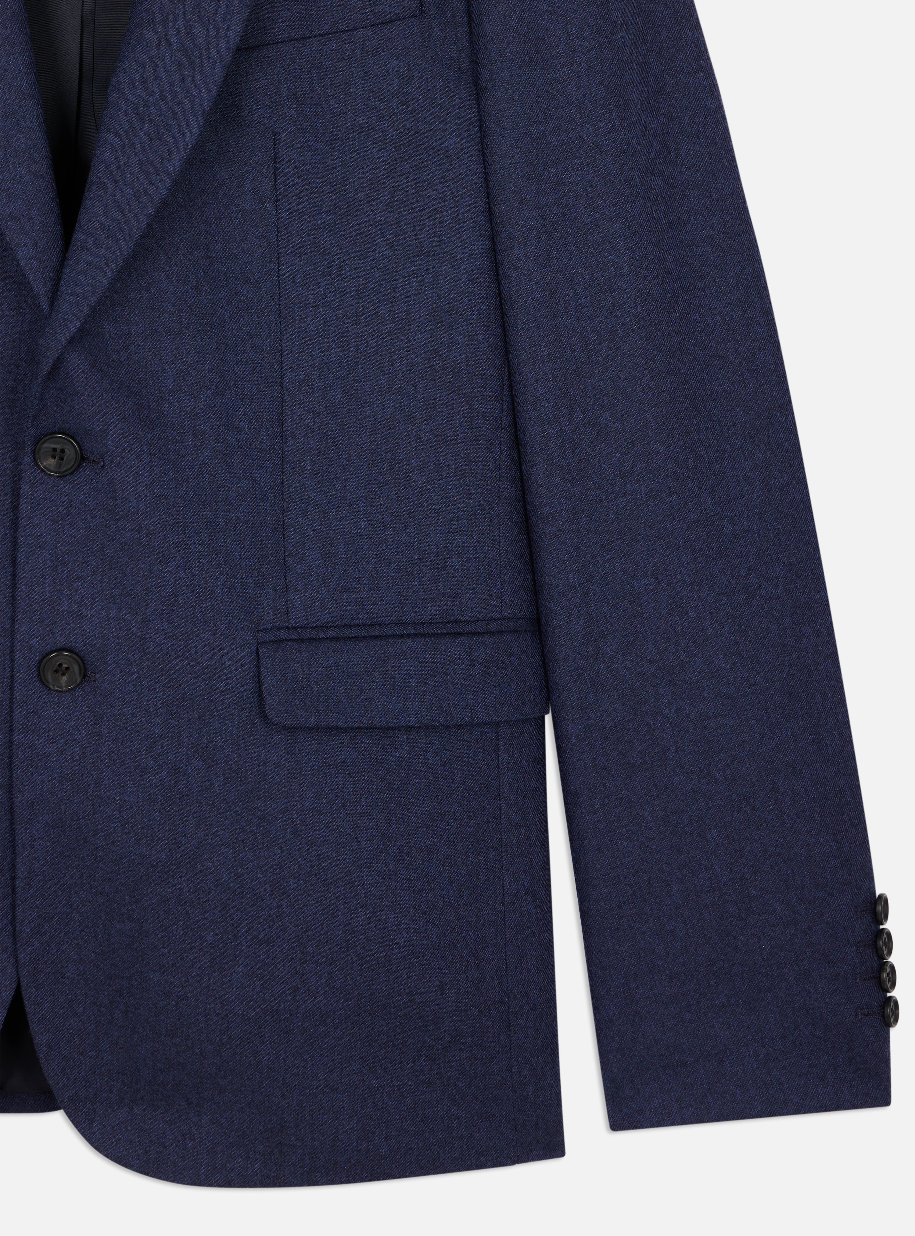 Navy Flannel Suit Jacket-8