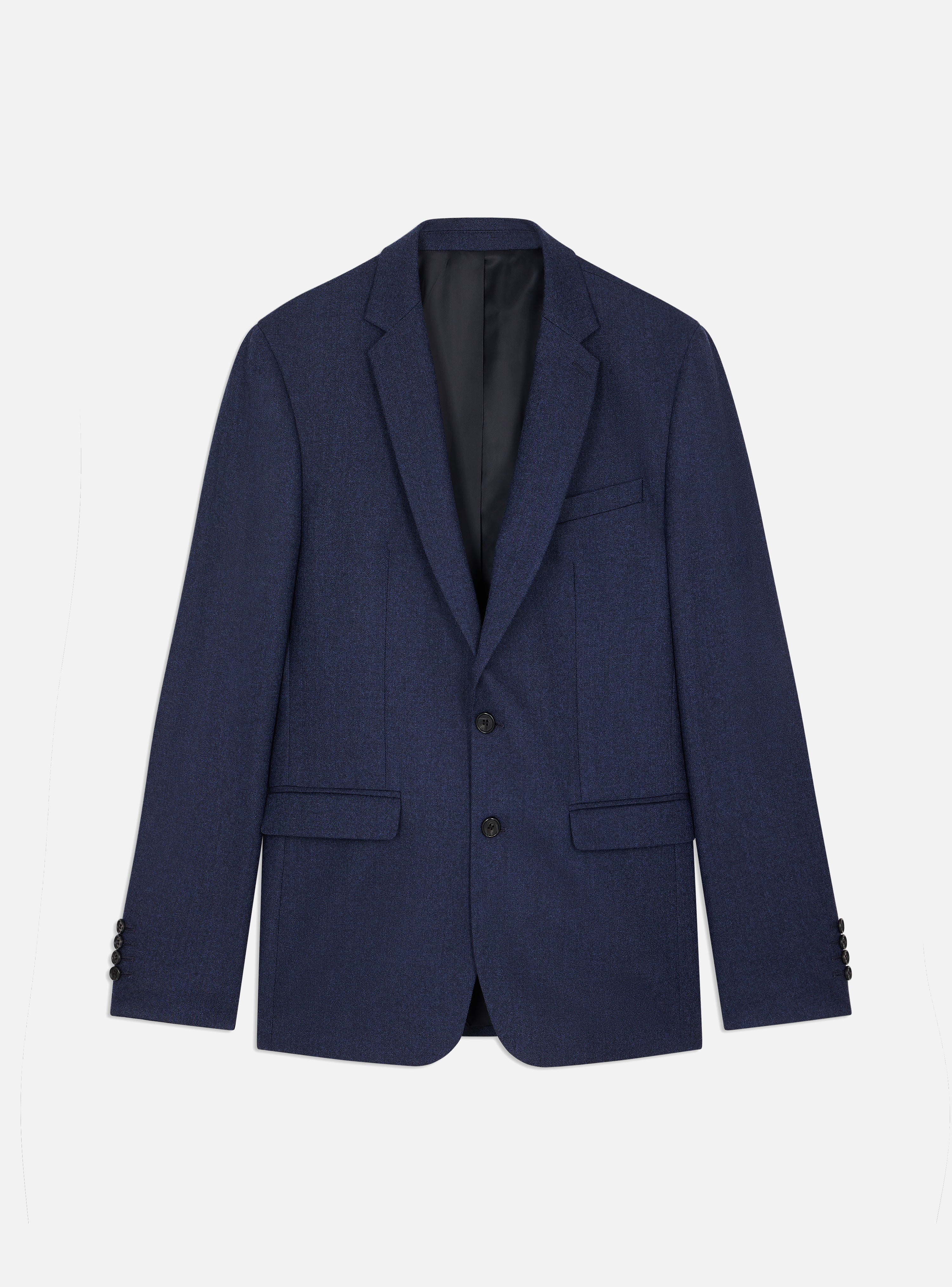 Navy Flannel Suit Jacket-6