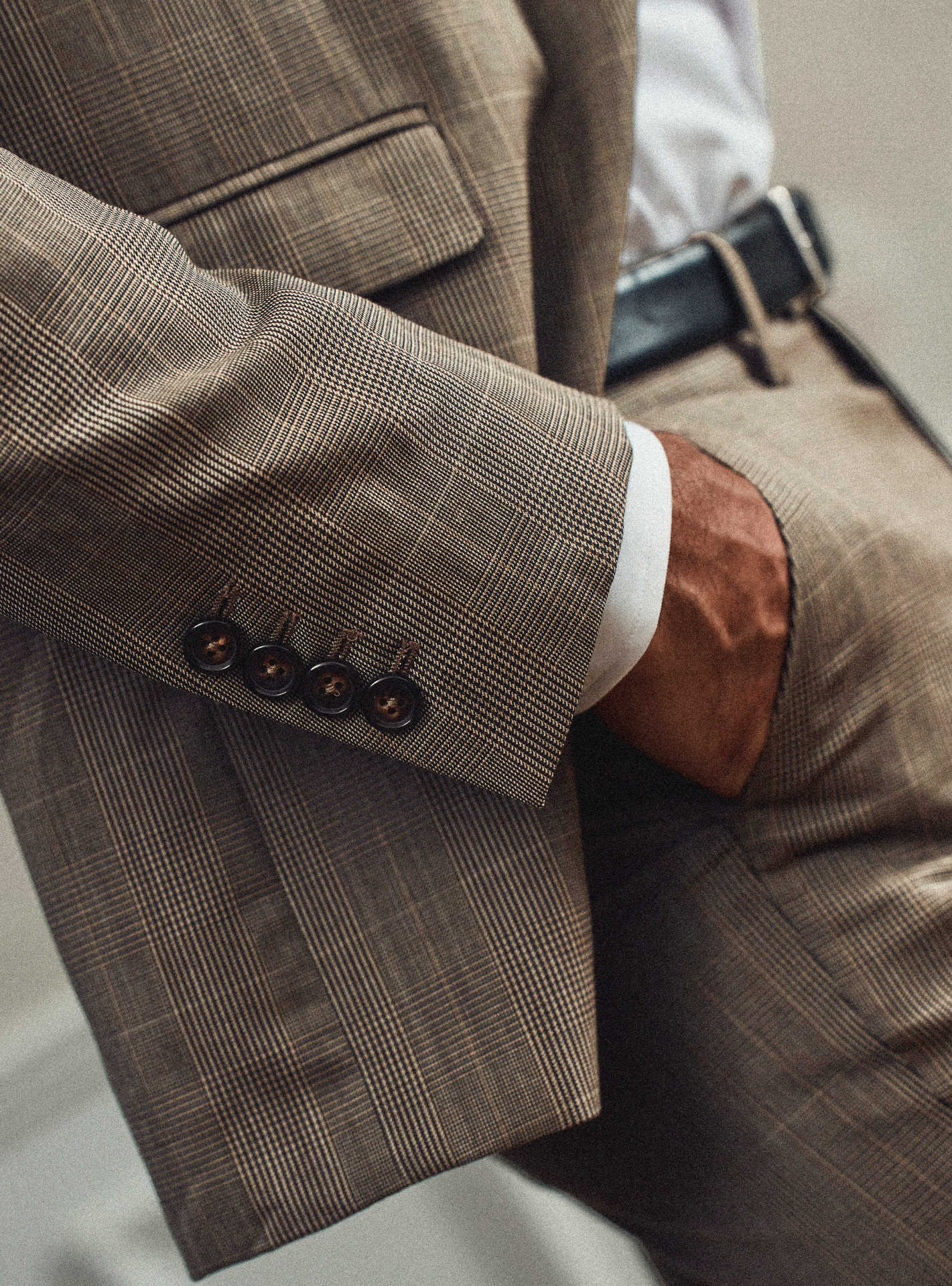 Gekko Beige Suit Jacket-4