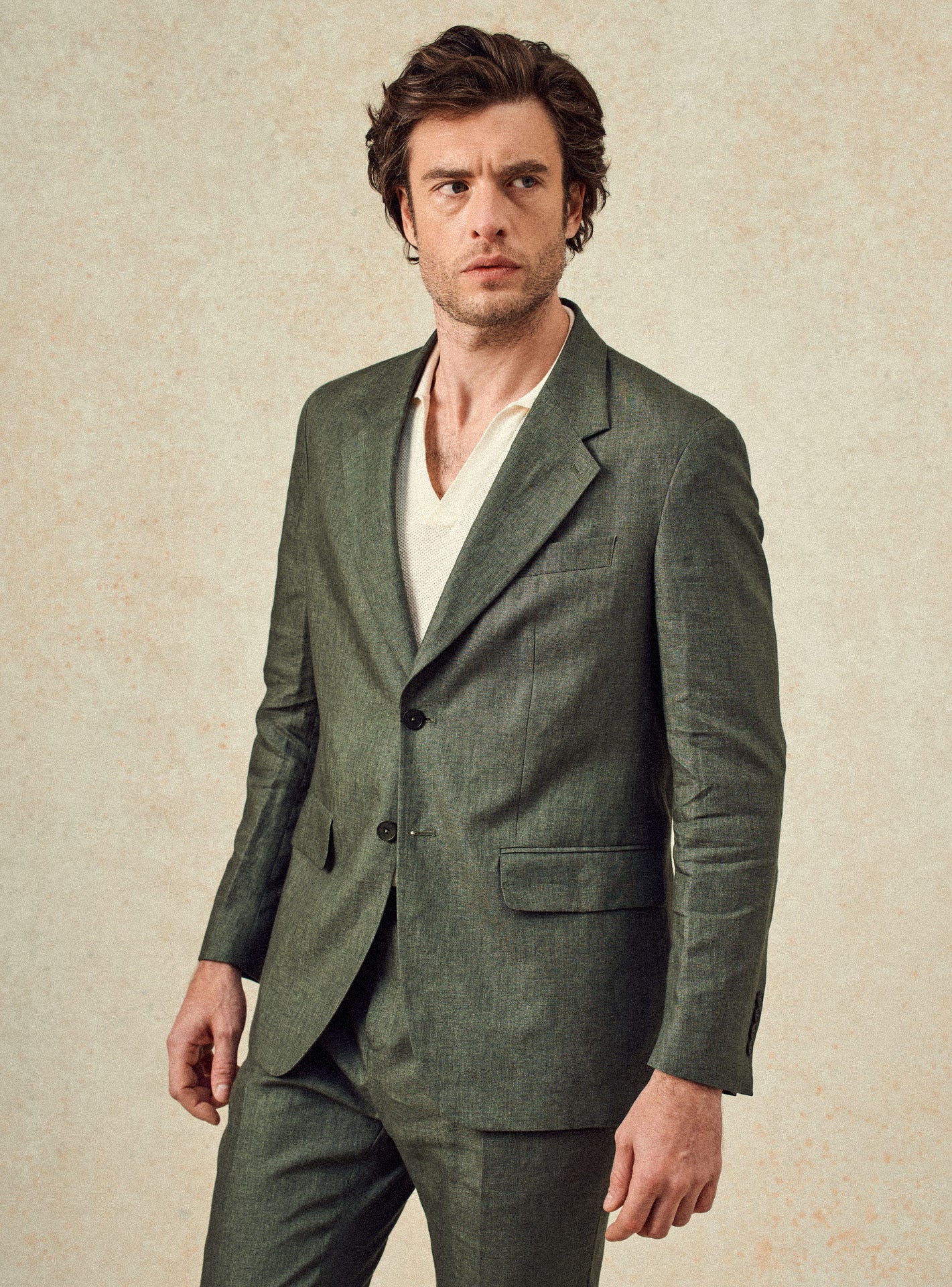 Veste de costume Alois Khaki