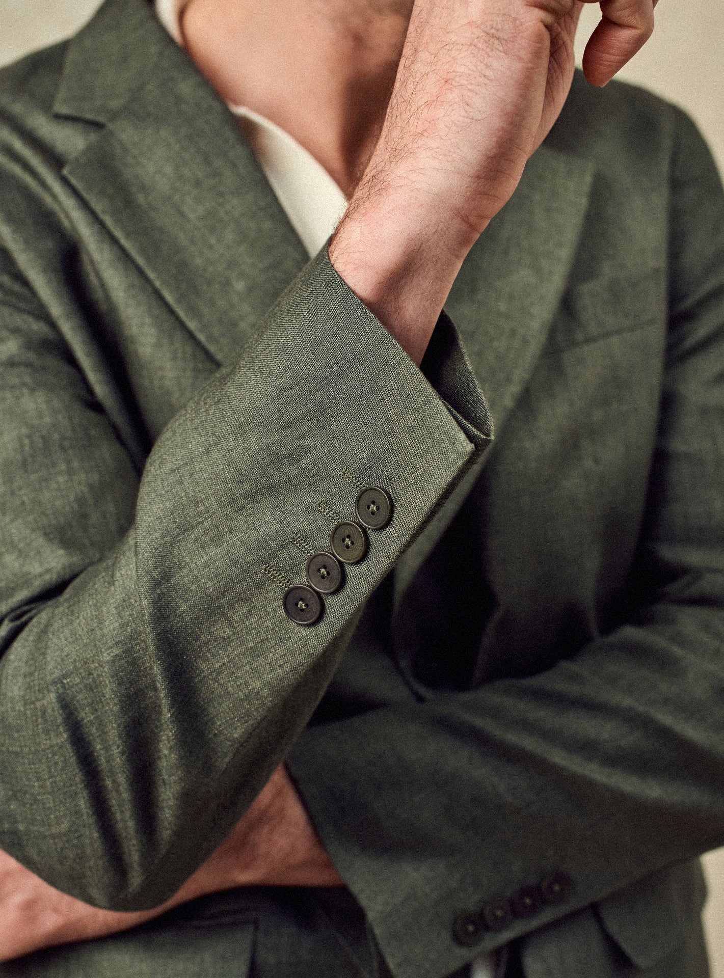 Veste de costume Alois Khaki